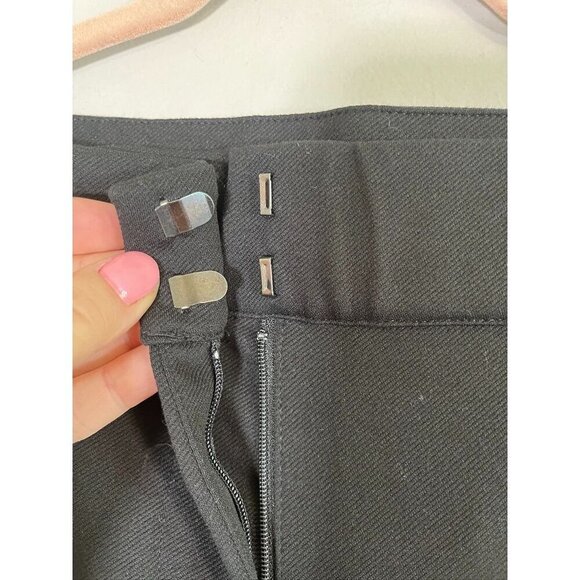 Lane Bryant Ponte Pant 24 Black Career Neutral Staple Minimalist Flare Retro 80s - Picture 5 of 11